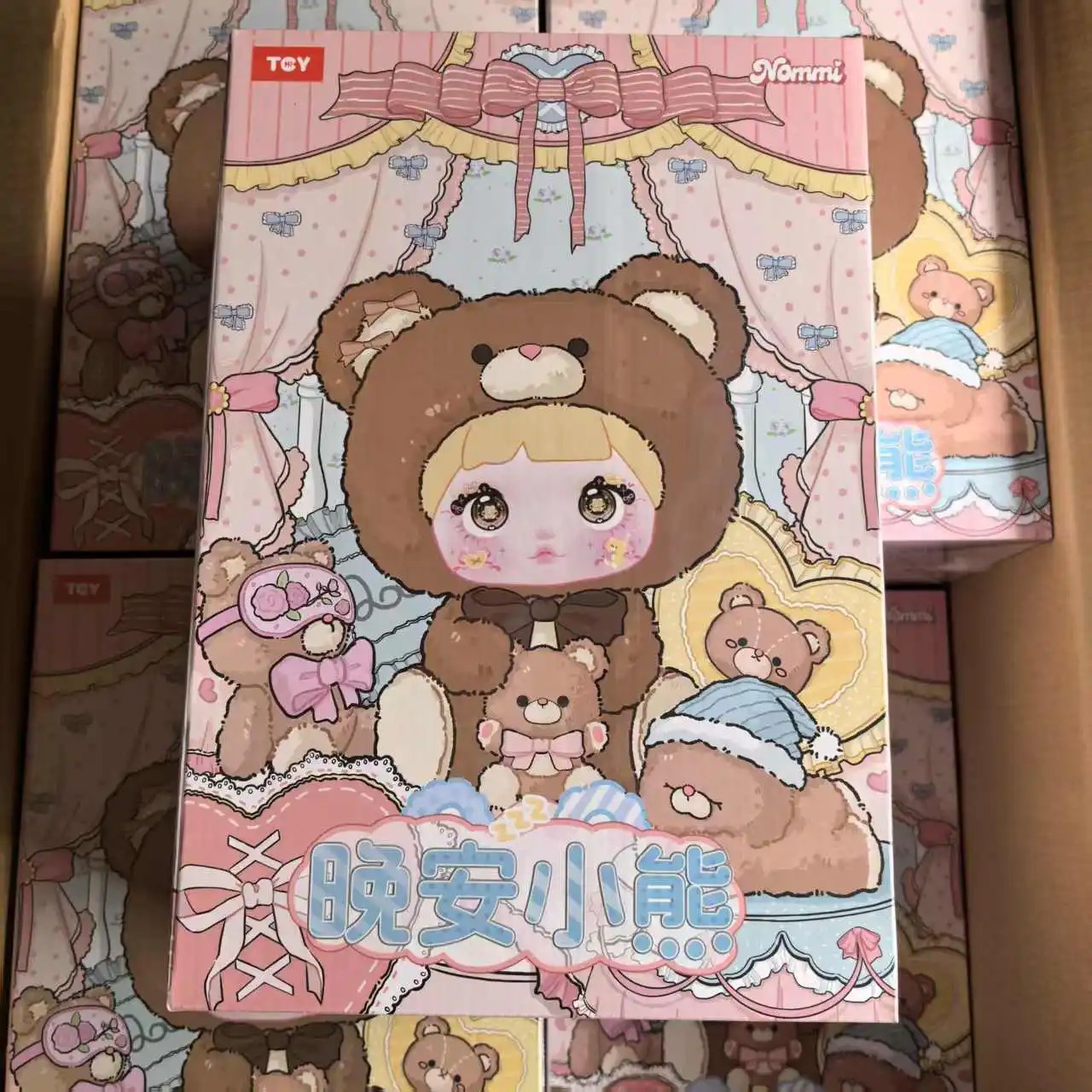 400% Blind Box Hot Nommi Goodnight Bear Series Nommi Vinyl Doll Room Decoration Collection Doll Mystery Box Toy Xmas Gift Toys