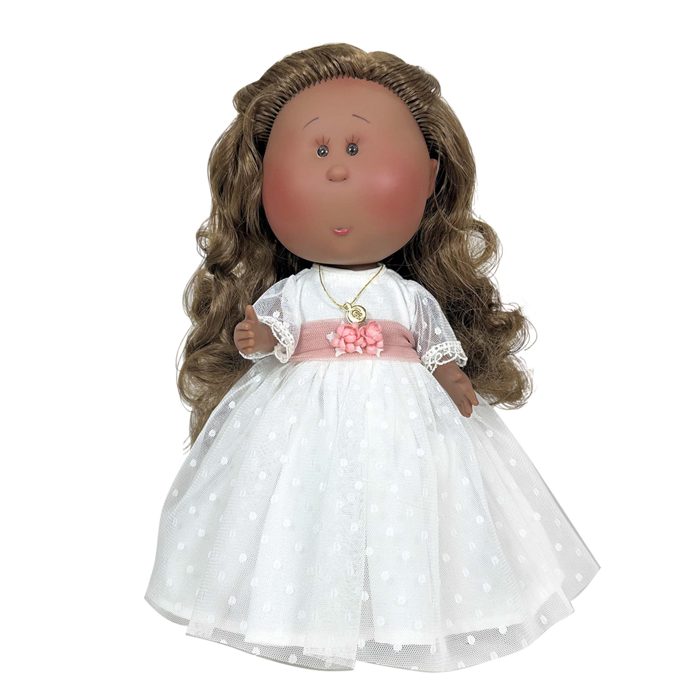 High Quality Craftsmanship Munecas Mia Communion Brunette Mulata Mini Plush Dolls 20Cm Baby Toys Dolls