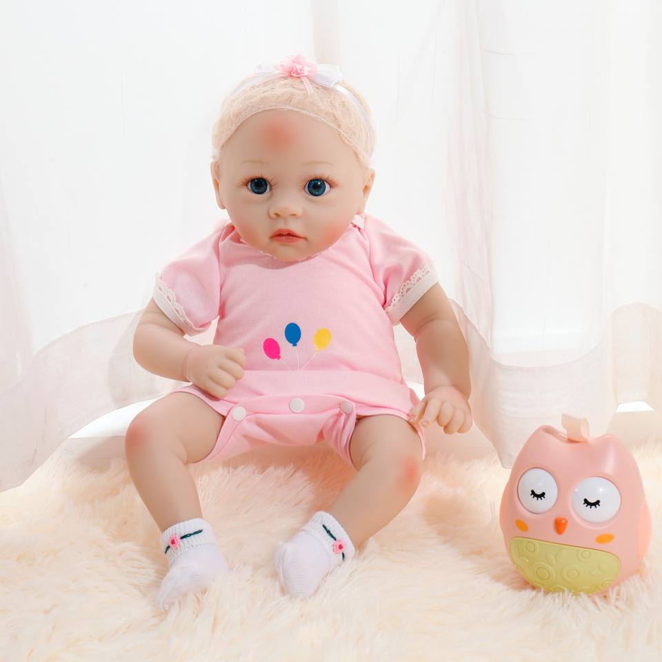 Wholesale 18 Inch New Design Cute Mini Soft Toy Cheap Alive Lifelike Full Body Silicone Doll Newborn Reborn Baby Doll for Kids