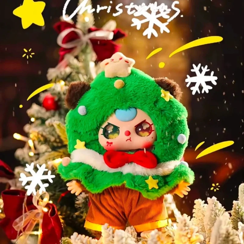 Original Babythree Christmas 400% Baby Three Year Old Christmas Series Blind Box Vinyl Plush Cute Doll Ornament Mystery Box Gift