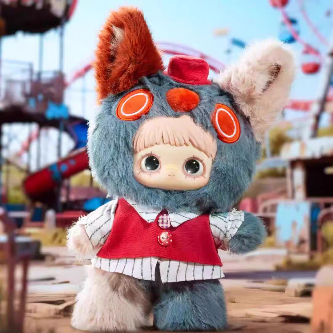 MayMei 400% Forgotten Funfair Series Vinyl Plush Blind Box Decorative Cute Dolls Lovely Toy Macaron