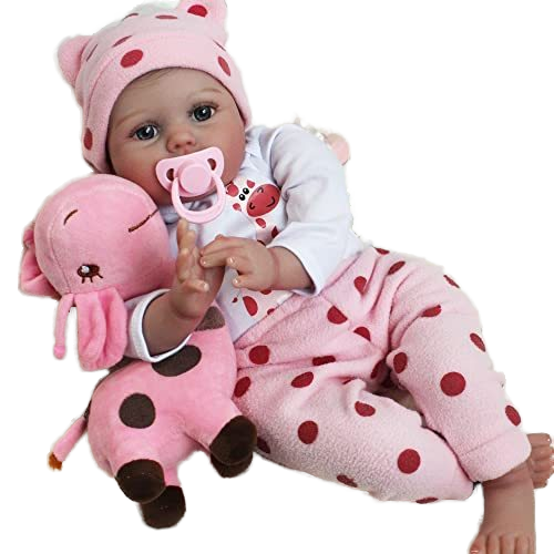 New 55cm Realistic Reborn Baby Dolls Soft Silicone Reborn Soft Silicone Baby Dolls for Kids