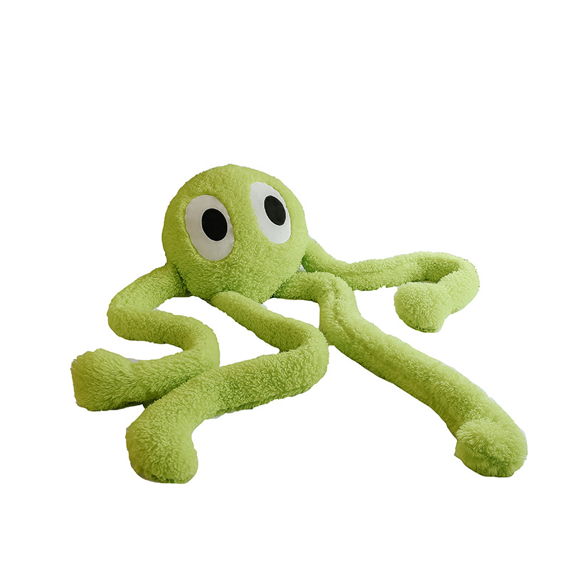 Stuffed Animals Cute Long Leg Octopus Doll Exquisite Electric Embroidery Sleeping Pillow Female Birthday Gift